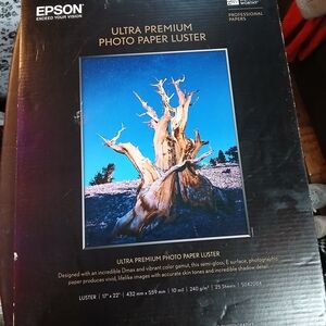 Epson Ultra Premium Photo Paper Luster - Black and Blue